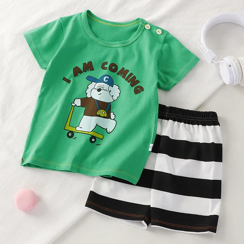 Unisex Cotton Clothes Set (Ages 1-3) - I Love Goods