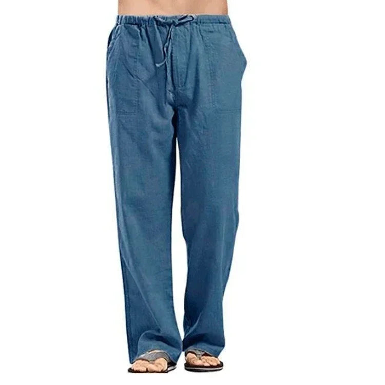 Cool & Comfy Men's Summer Linen Trousers - I Love Goods
