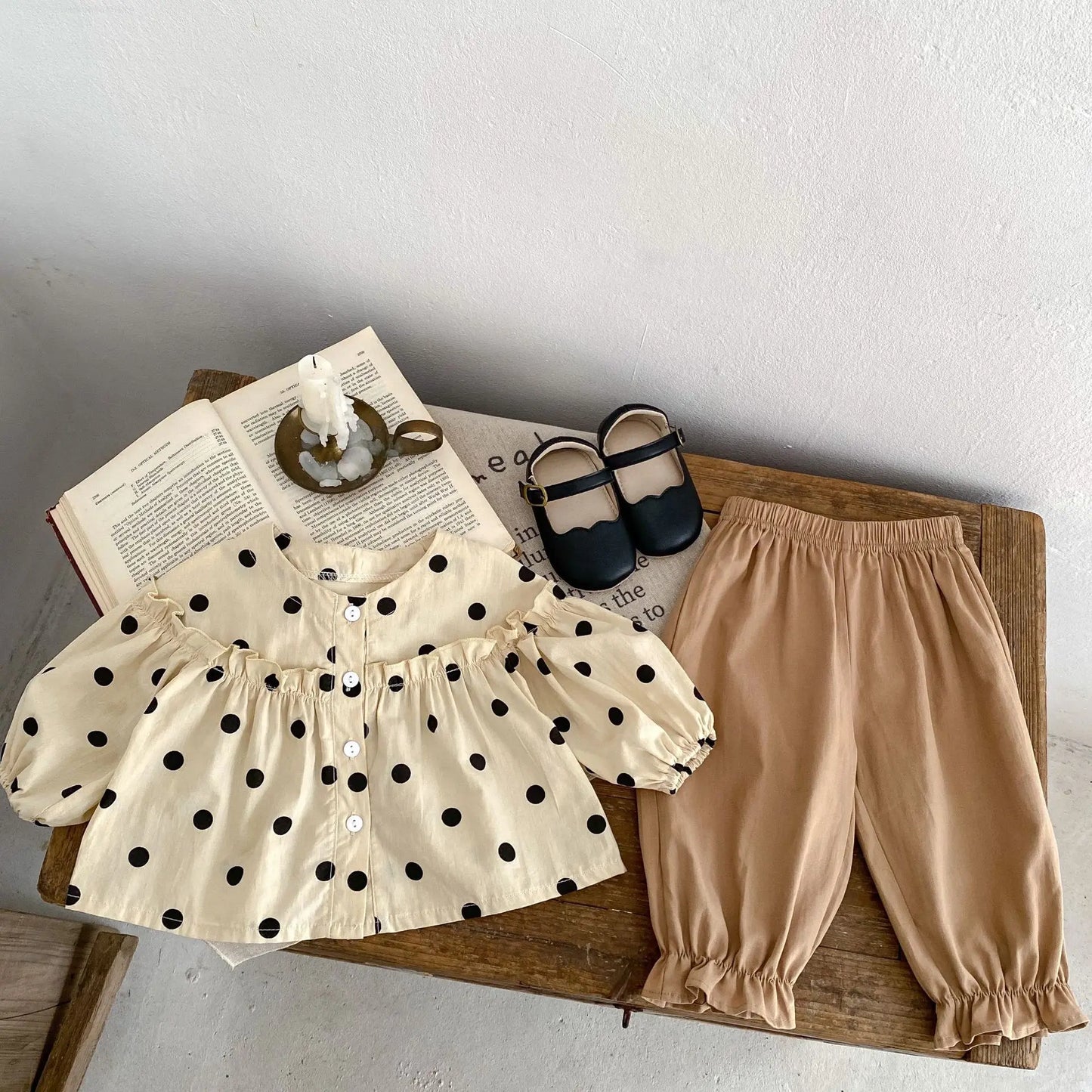 Spring and autumn baby girl top + loose trousers (tops and pants are sold separately) - I Love Goods