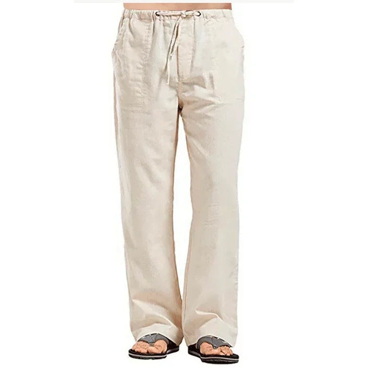 Cool & Comfy Men's Summer Linen Trousers - I Love Goods