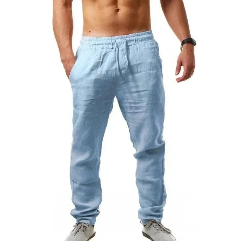 Cool & Comfy Men's Summer Linen Trousers - I Love Goods