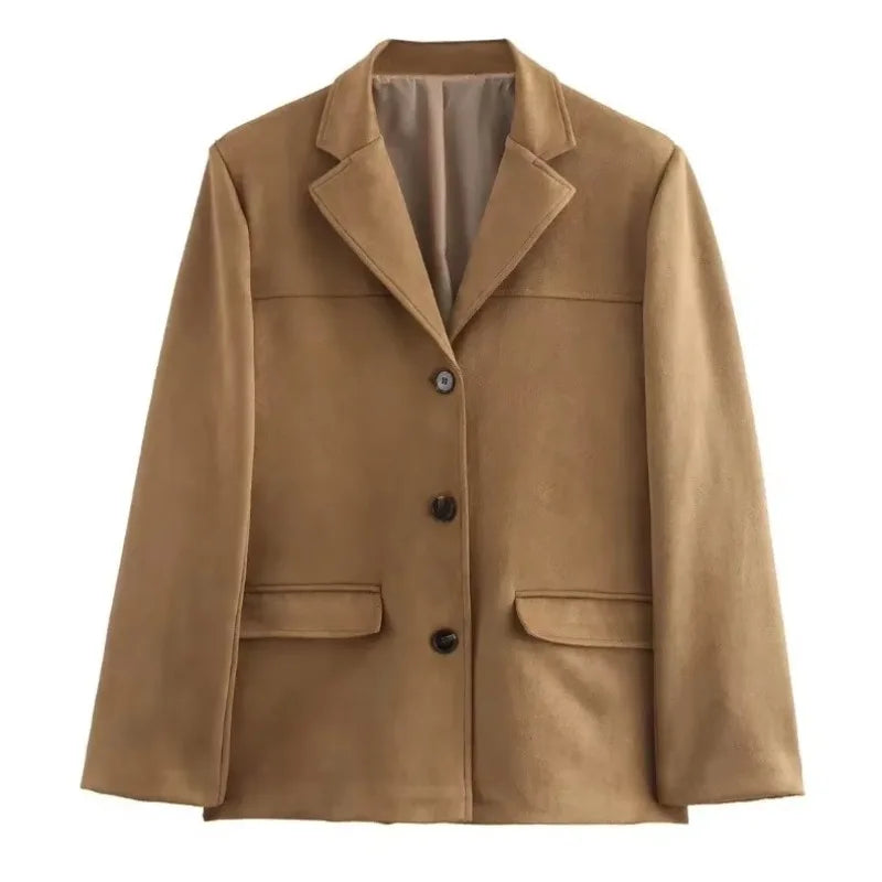 Vintage Suede Blazer for Women - I Love Goods