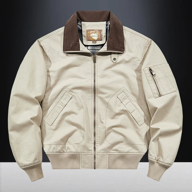 New 2025 Men's Retro Cotton Lapel Jacket - I Love Goods