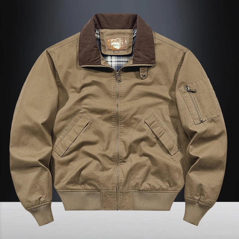 New 2025 Men's Retro Cotton Lapel Jacket - I Love Goods
