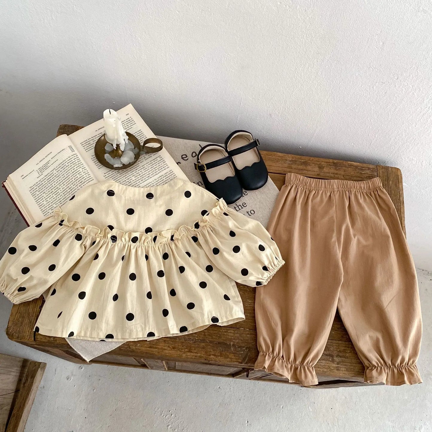 Spring and autumn baby girl top + loose trousers (tops and pants are sold separately) - I Love Goods