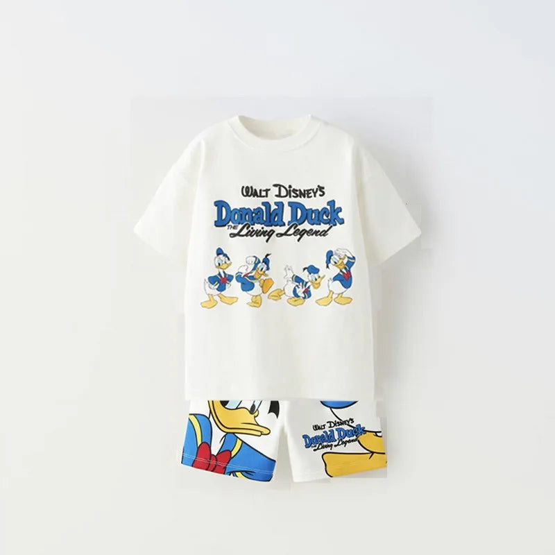 Unisex Baby Cartoon Print Clothing Set - I Love Goods