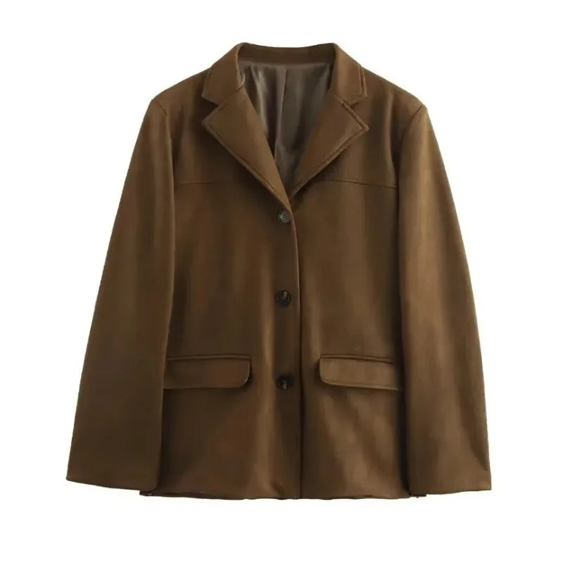 Vintage Suede Blazer for Women - I Love Goods