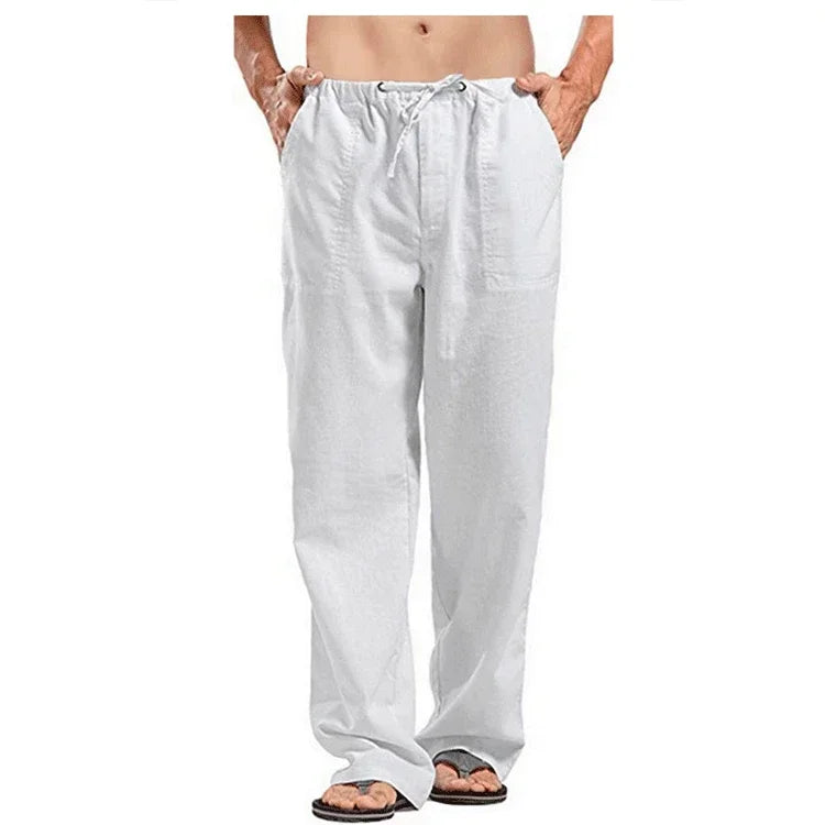 Cool & Comfy Men's Summer Linen Trousers - I Love Goods