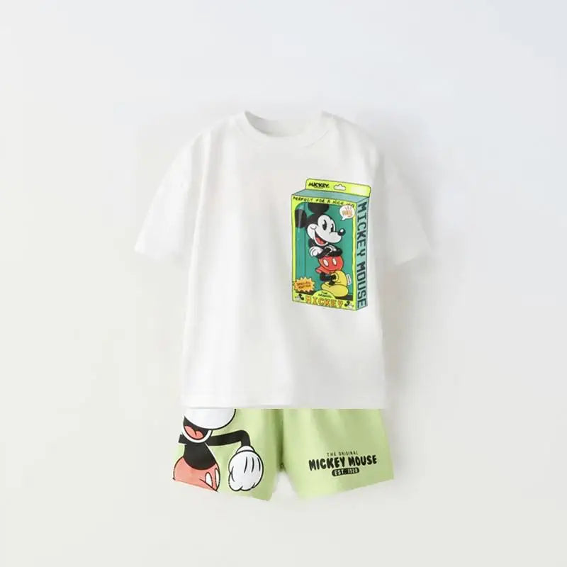 Unisex Baby Cartoon Print Clothing Set - I Love Goods