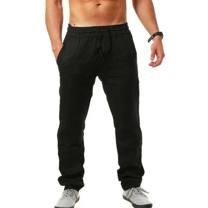 Cool & Comfy Men's Summer Linen Trousers - I Love Goods