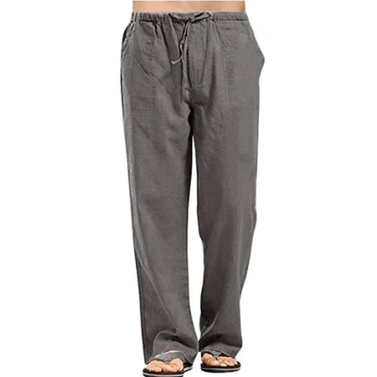 Cool & Comfy Men's Summer Linen Trousers - I Love Goods