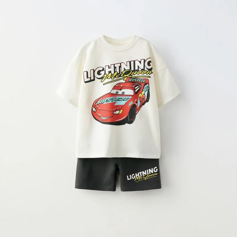 Unisex Baby Cartoon Print Clothing Set - I Love Goods