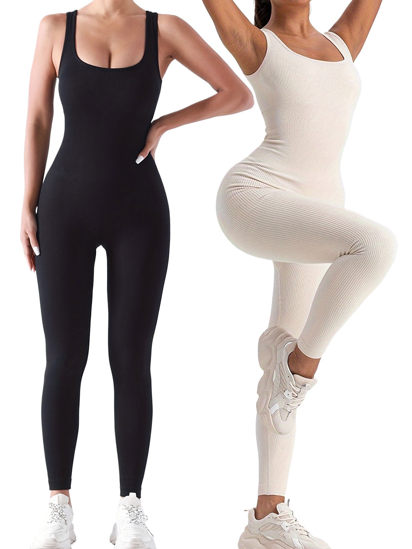 The Essential Ribbed Active Jumpsuit (2-Pack) - I Love Goods