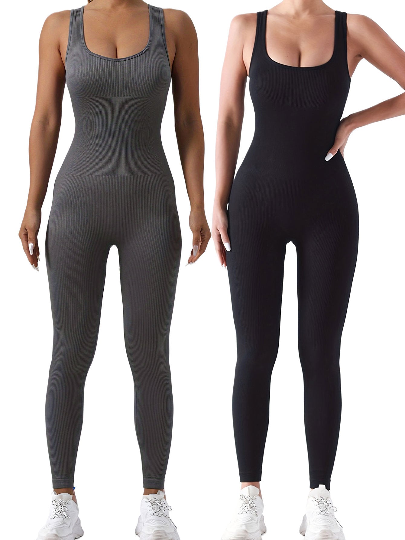 The Essential Ribbed Active Jumpsuit (2-Pack) - I Love Goods
