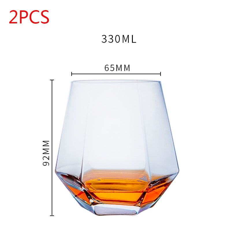 Handmade Crystal Tumbler Wine Glass - I Love Goods