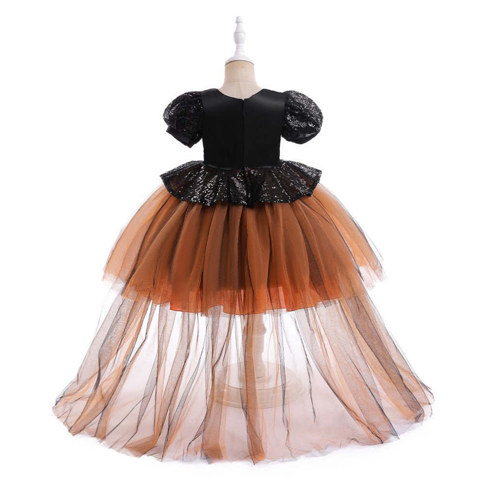 Halloween Girls' Witch Performance Costume Party Dress - I Love Goods
