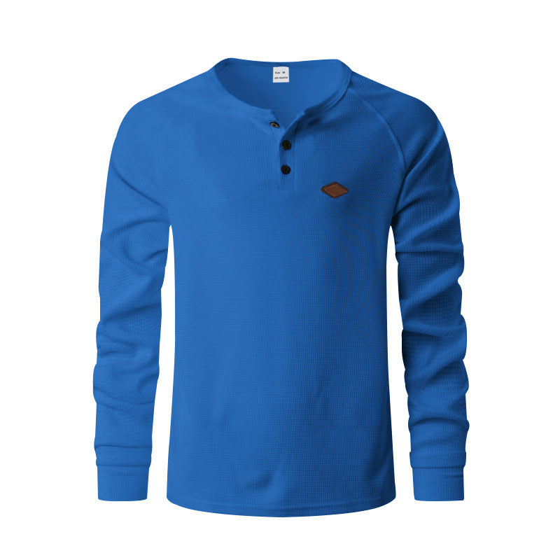 Men's Quick-Dry Waffle Henry Shirt - I Love Goods