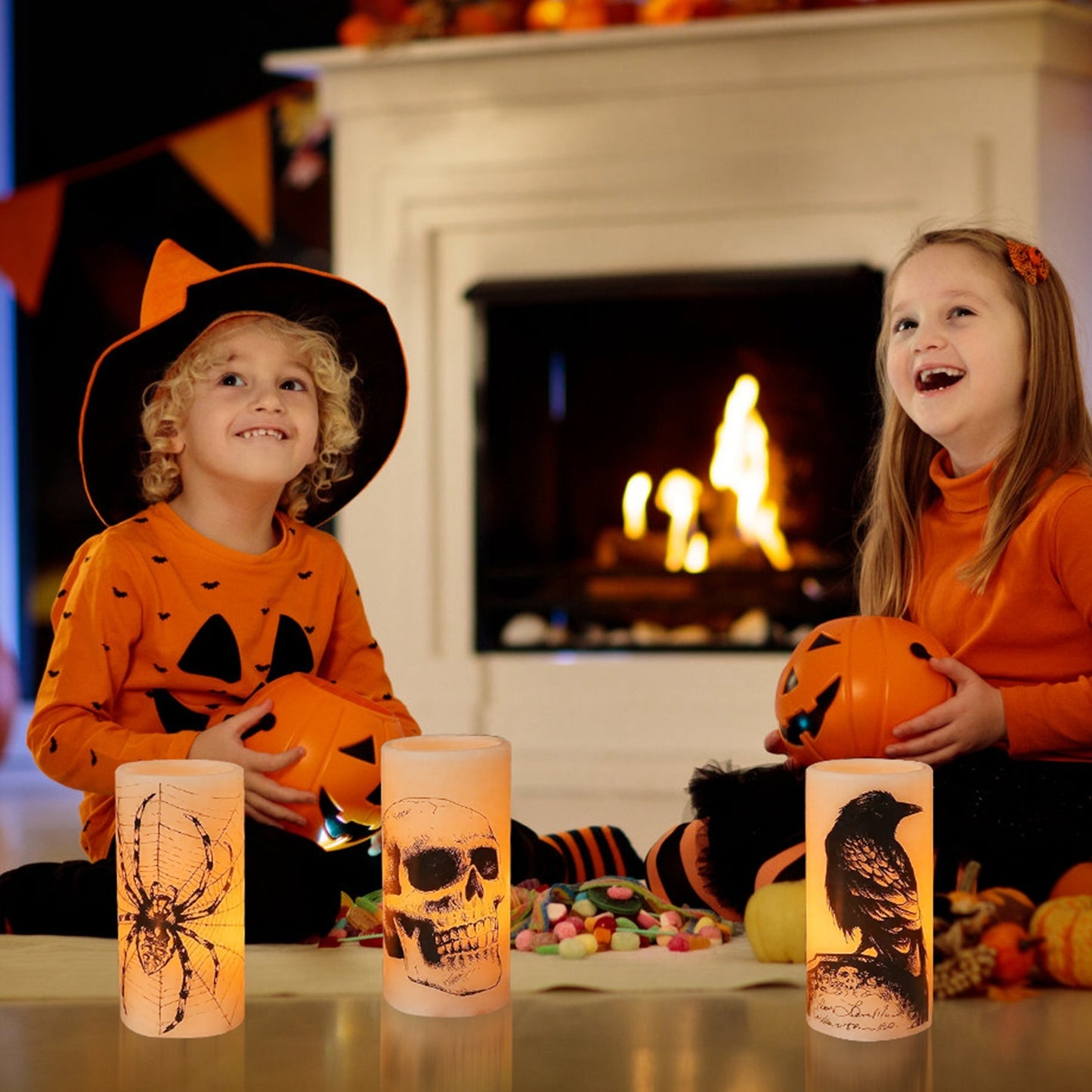 Spooky Glow 3PK Flameless Candles - I Love Goods