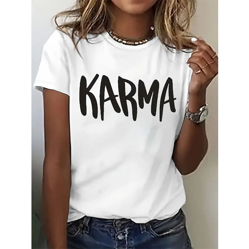 The "KARMA" Graphic Summer T-Shirt - I Love Goods