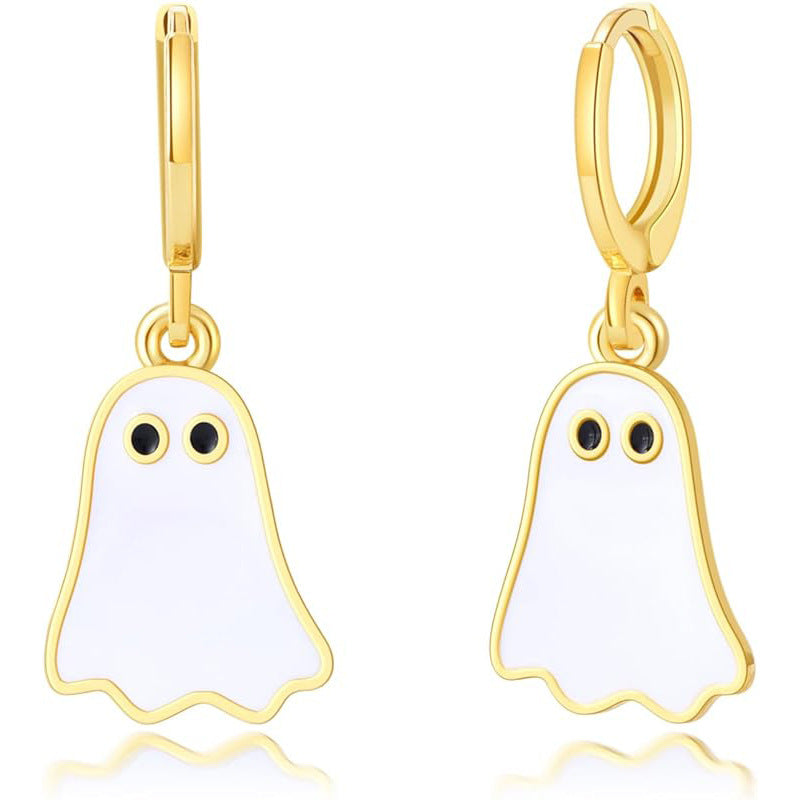 Cute Ghost Huggie Hoop Earrings - I Love Goods