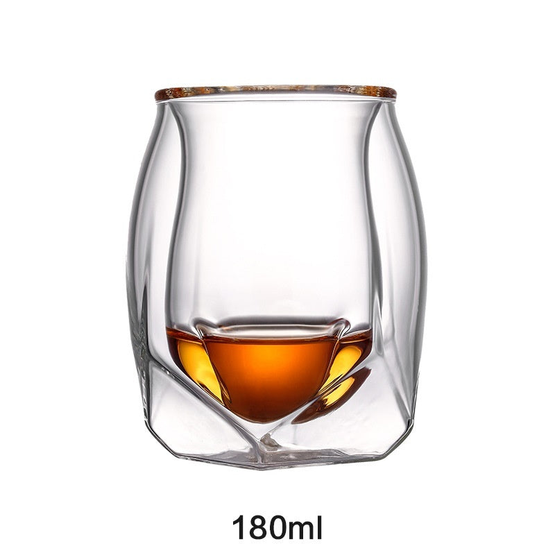 Rustic Style Angular Bottomed Whiskey glass - I Love Goods
