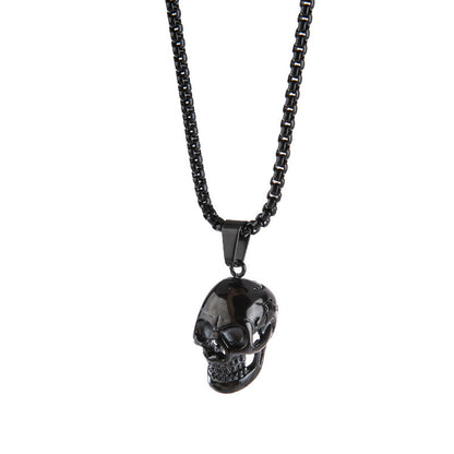 Men's Titanium Steel Skull Necklace - I Love Goods