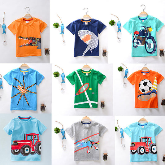 Boys' Trendy Cartoon Tee - I Love Goods