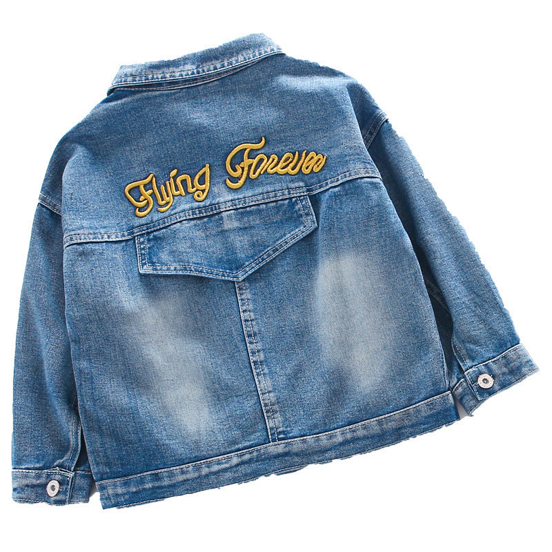 Girls' Denim Jacket For Children - I Love Goods