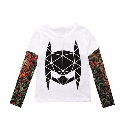 Tattoo long sleeve stitching top - I Love Goods