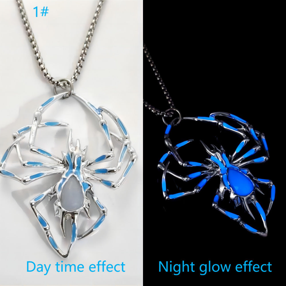 Glow-in-the-Dark Spider Necklace - I Love Goods