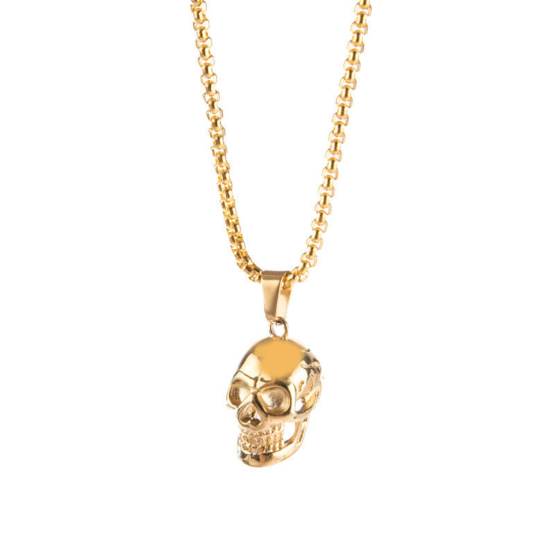 Men's Titanium Steel Skull Necklace - I Love Goods