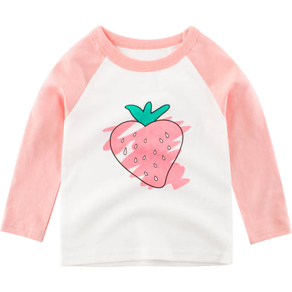 Children's T-shirt Long Sleeve Girls Bottoming Shirt - I Love Goods