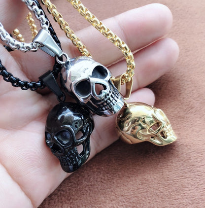 Men's Titanium Steel Skull Necklace - I Love Goods