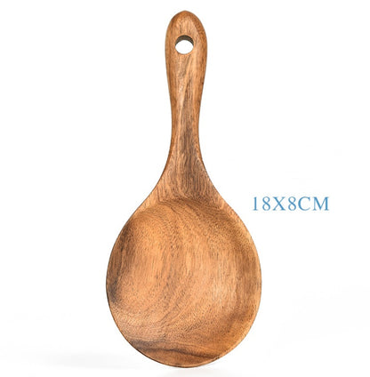 Natural Teak Wood Cooking Tool Set - I Love Goods