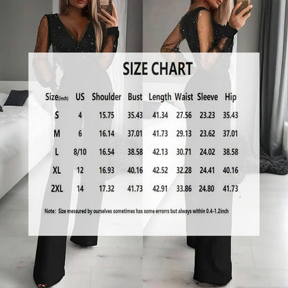 Sparkle & Slay: Sequin Tulle Jumpsuit - I Love Goods