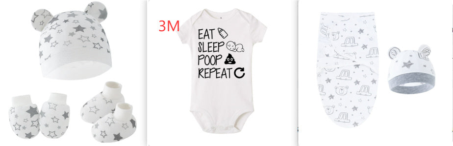 Monogrammed newborn crawling suit - I Love Goods