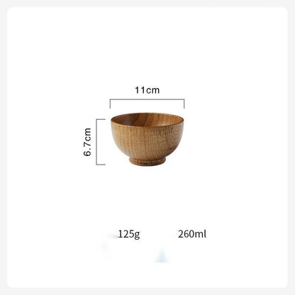 Retro Japanese style wooden tableware - I Love Goods