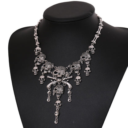 Chic Punk Skull Tassel Necklace - I Love Goods