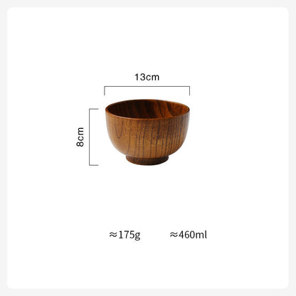 Japanese-Style Wooden Serving Bowls - I Love Goods