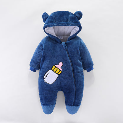 Baby Boys' Thickened Flannel Onesies - I Love Goods