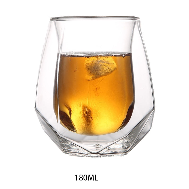 Rustic Style Angular Bottomed Whiskey glass - I Love Goods