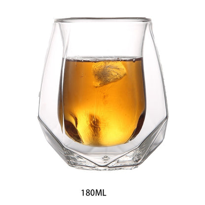 Rustic Style Angular Bottomed Whiskey glass - I Love Goods