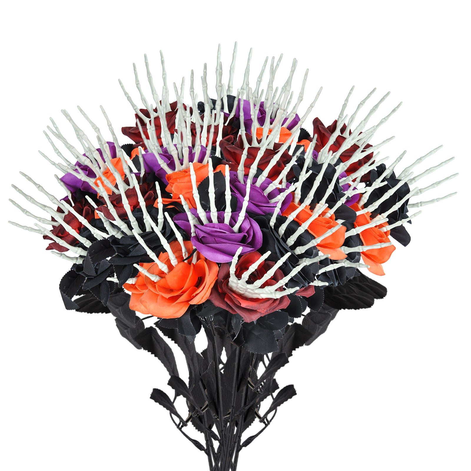 Gothic Skull Hand & Rose Decor - I Love Goods