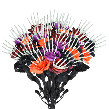 Gothic Skull Hand & Rose Decor - I Love Goods