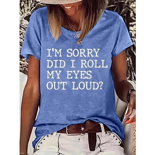 The "Eye Roll" Sarcasm Tee - I Love Goods