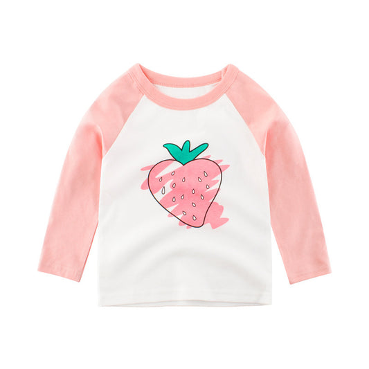 Children's T-shirt Long Sleeve Girls Bottoming Shirt - I Love Goods