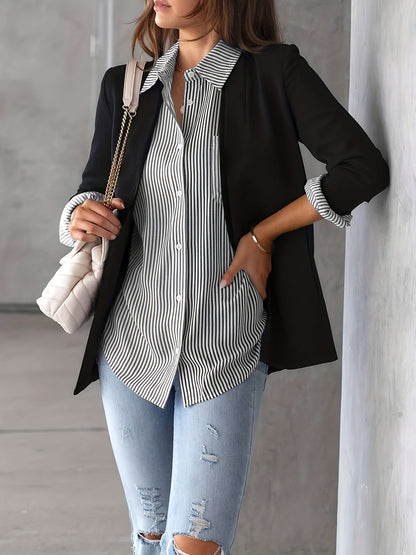 Classic Striped Long-Sleeve Shirt - I Love Goods