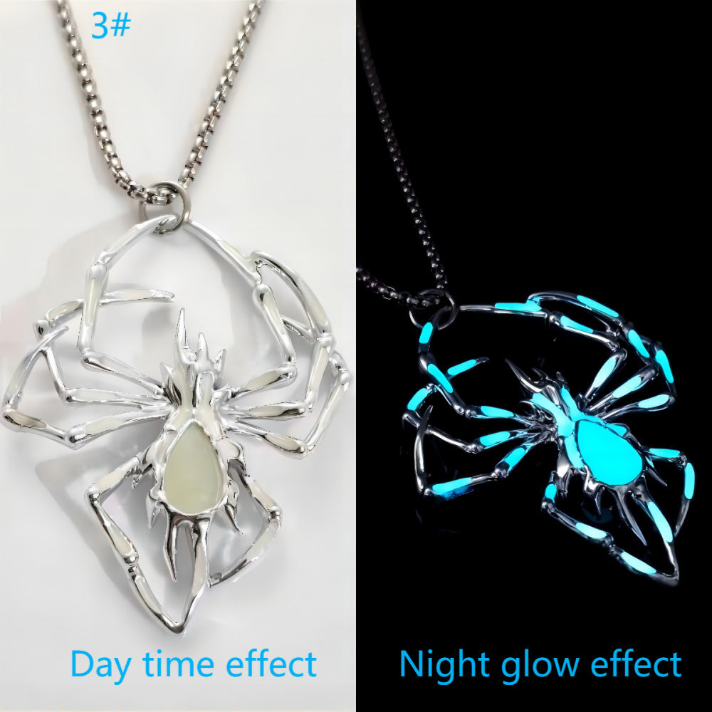 Glow-in-the-Dark Spider Necklace - I Love Goods