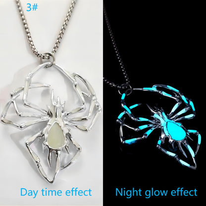 Glow-in-the-Dark Spider Necklace - I Love Goods