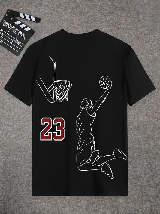 Men's Jumpman Printed Short-sleeved T-shirt - I Love Goods